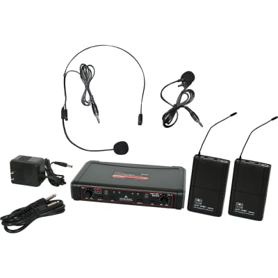 Galaxy Audio EDXR/38SV Headset Lavalier Microphones Dual UHF Wireless System N image 1