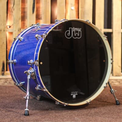 DW Performance Blue Sparkle Bass Drum - 18x22 image 1