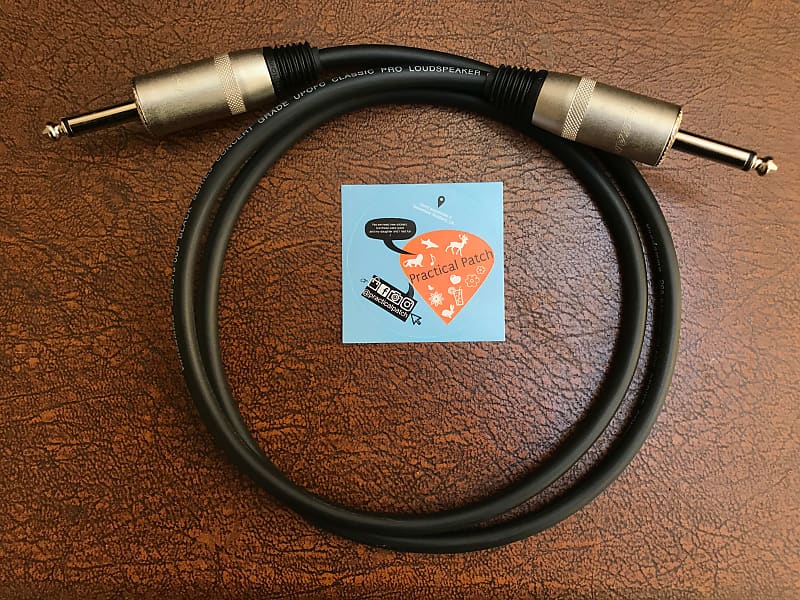 Practical Patch Guitar Amp Speaker Cable 1m+ / 3ft+ Reverb UK