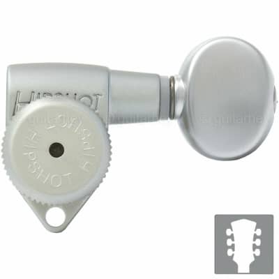 NEW Hipshot Grip-Lock Open-Gear LOCKING Tuners w/ Small OVAL Buttons 3x3 - SATIN for sale
