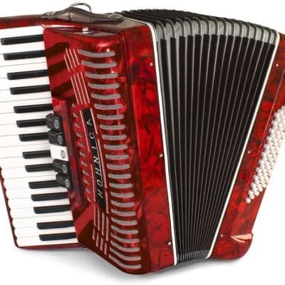 Hohner 72 Bass Entry Level Piano Accordion, | Reverb