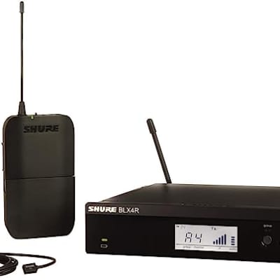 Shure BLX14R/W93-H11 Wireless Presenter Rack Mount System w/ WL93 Lavalier Mic Freq.572-596 MHz image 1