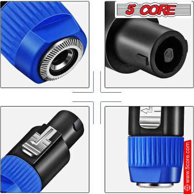 5 Core 2 Pieces Speakon To 1/4 Adapter Connector, Upgraded 1/4 Female To Male Connector Speaker SPKN ADP 2PCS image 10