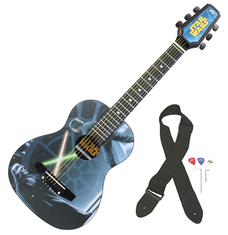 Peavey Star Wars Classic Luke vs. Vader 1/2 Size Student Acoustic 18 Fret First Beginner Guitar image 1