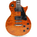 Oscar Schmidt OE20QTE Solid Body Cutaway Electric Guitar with Quilted Maple Top, Tiger Eye