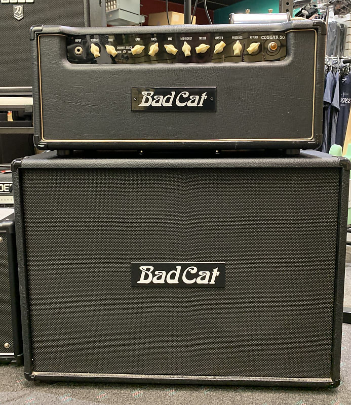 Used Bad Cat Cougar 50 Amp Head and 2x12