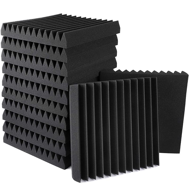 12 Pack Acoustic Panels Sound Proof Foam Panels 12 X 12 X 2 | Reverb