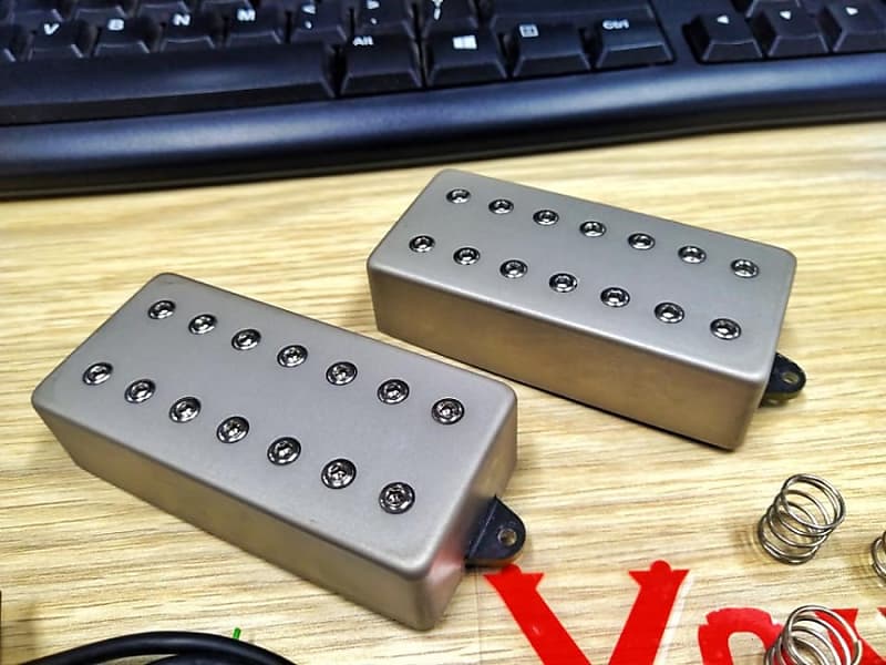 DiMarzio Fusion Edge 7 string Humbucker Set Brushed Nickel | Ibanez Premium  RG1127PBFX Stock Pickup | DHL Express Delivery |