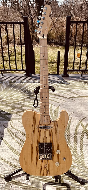 Custom Flamed Maple T-Style Guitar image 1
