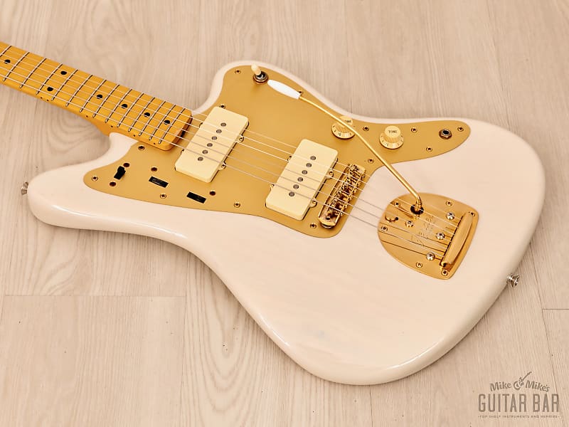 2012 Fender Jazzmaster '58 Vintage Reissue FSR Gold Guard JM66G Blonde w/  Maple Fretboard, Japan MIJ