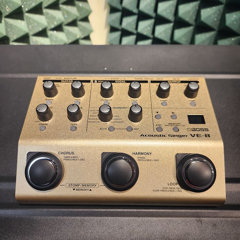 【新品・未開封】 BOSS VE-8 AcousticSinger Boss VE-8 Acoustic Singer Effects Processor Pedal | Sweetwater