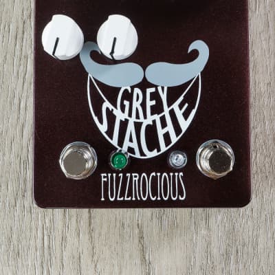 Fuzzrocious Grey Stache Fuzz Guitar Effects Pedal Octave Jawn Mod Black Cherry image 1