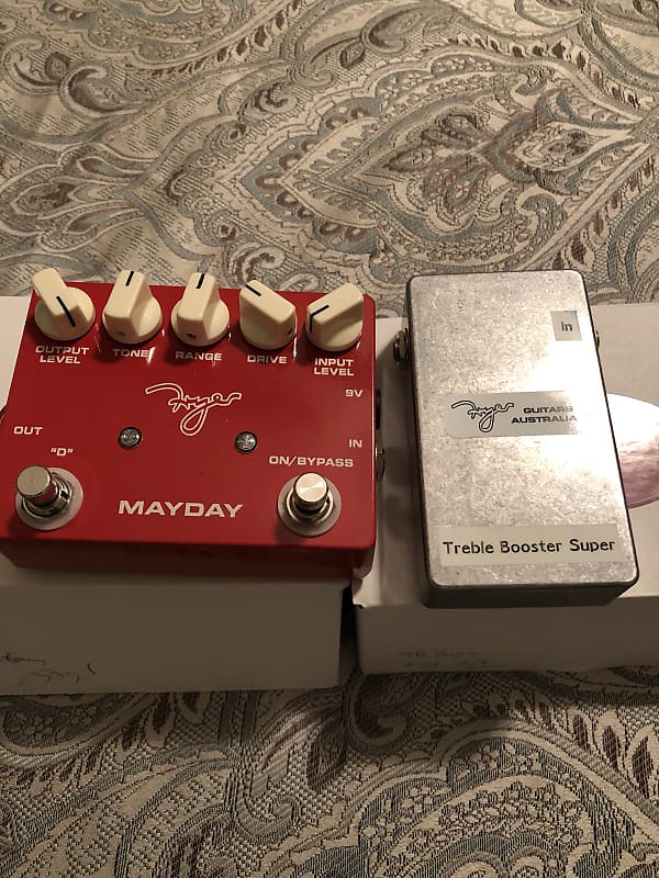 Greg Fryer MayDay distortion pedal + Treble Booster Super | Reverb