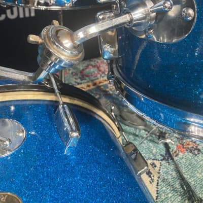 Rogers Hal Blaine's Original "Tommy Sands" Drum Set. Authenticated!! 1950s - Blue Sparkle image 12