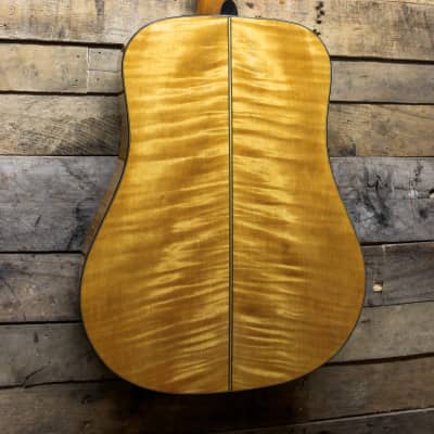 Conn Vintage Acoustic F-20 Guitar w/ Flamed Maple Back - Made in Japan w/ Gig bag image 1