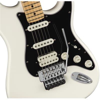 Fender Player Stratocaster with Floyd Rose, Maple Fingerboard, Polar White image 4