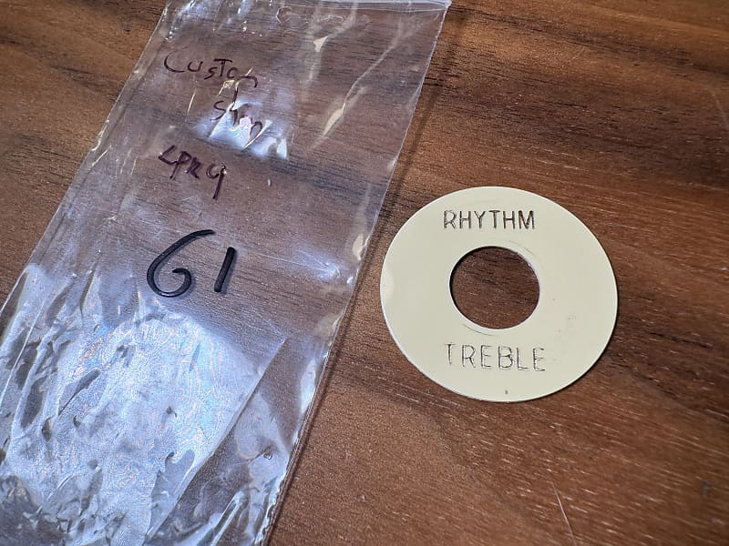 Gibson Custom Shop Reissue Poker Chip Switch Ring Plate 1954 Reverb