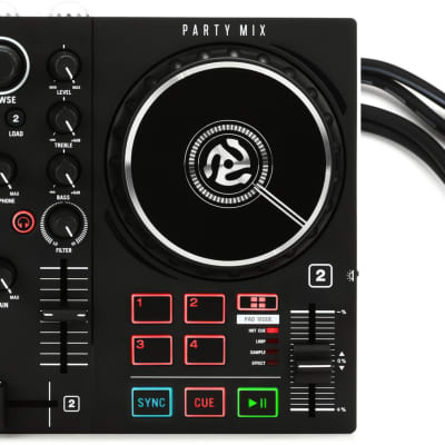 Numark PARTY MIX DJ Controller w/ built in Light Effect