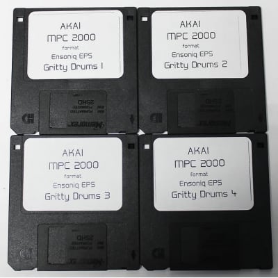 Akai MPC 2000 Format Floppy Disk Sample Library Ensoniq EPS Gritty Drums 13bit