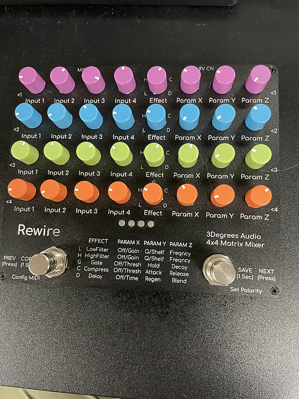 3Degrees Audio Rewire pedal matrix mixer Reverb