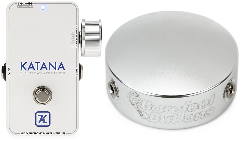 Keeley Katana Clean Boost Pedal - Throwback White