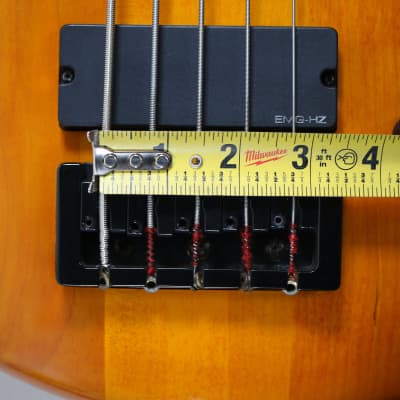 Rare 98-99 Spector NS-2000/5 Neck Thru 5 String Bass Guitar Amber w/ Gig Bag - NICE! image 11