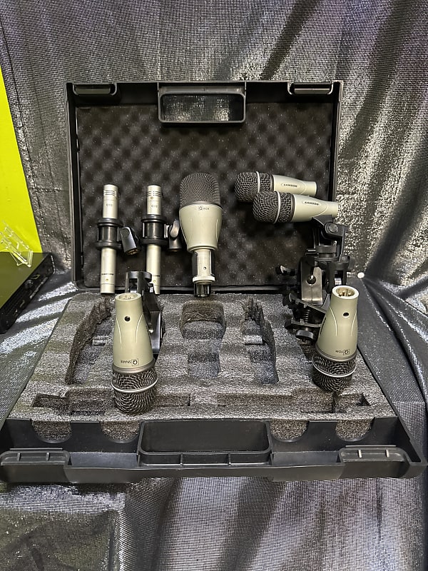 Samson 7Kit 7 Piece Drum Mic Set 2010s - Silver/Black image 1