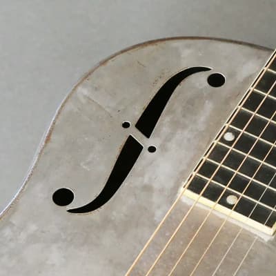 1930 National Triolian Vintage Resonator  Resophonic Acoustic Guitar Amazing Player's Example image 7