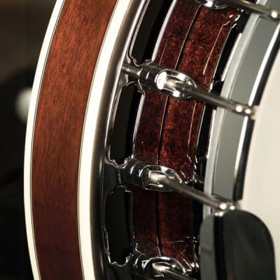 Morgan Monroe MB-9 Deluxe Duelington 24 Bracket Remo Head Mahogany Resonator 5-String Banjo image 7