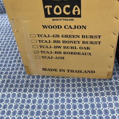 TOCA Cajon-Bordeaux Finish-Adjustable Snares image 11