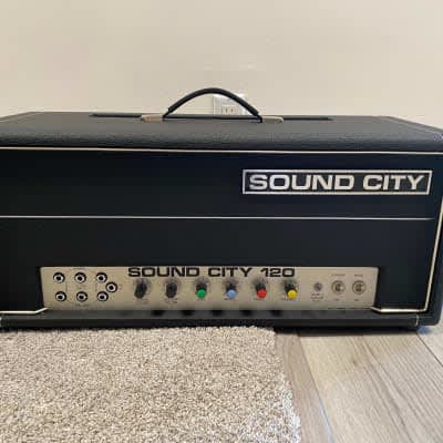 Sound City 120 Head 1970s - Black - Near Mint Condition for sale