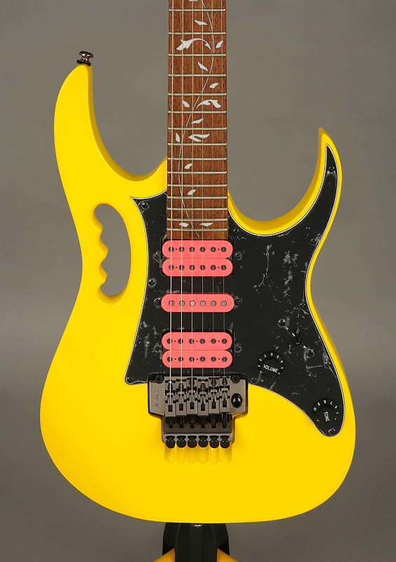 Standard 極 Yellow jem Ibanez Steve Vai JEM-JR SP Yellow Signature HSH Double