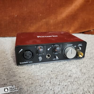 Focusrite Scarlett Solo (2nd Gen) Studio Bundle w/ Headphones, Mic and Cable