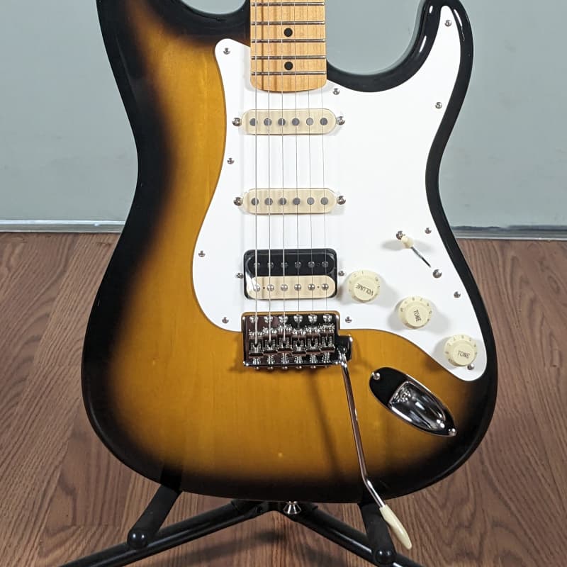 Photos - Guitar Fender   JV Modified s Stratocaster HSS Color Sunburst w De... 2-Color  2022