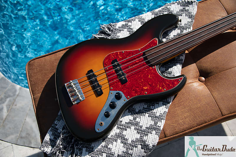 Fender JB-62 FL Fretless Jazz Bass Reissue MIJ | Reverb