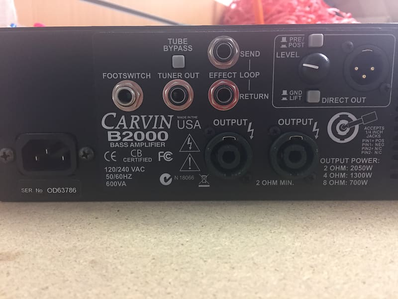 CARVIN ベースアンプヘッド B2000 - YouTube