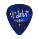 Dunlop 483P10TH Classic Celluloid Blue Pearloid Guitar Picks Thin 12-Pack