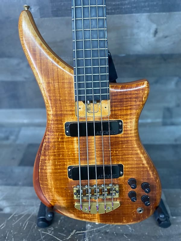 Alembic Epic 5 String Bass 1996 Natural with case! image 1