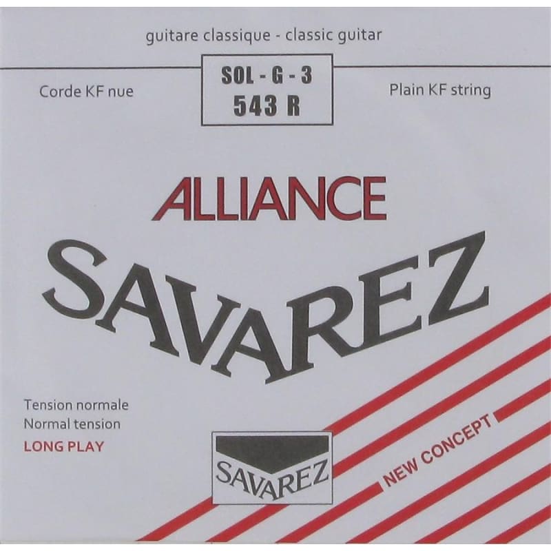 Cordes guitare classique - SAVAREZ - Jeux Rouge - Extra Light, 92
