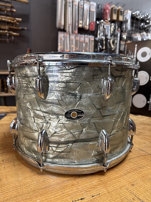 Slingerland 14x10" Tom 1970s - Light Blue Pearl image 1