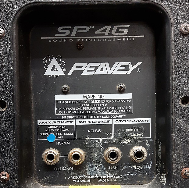 Sp4g peavey speakers hotsell