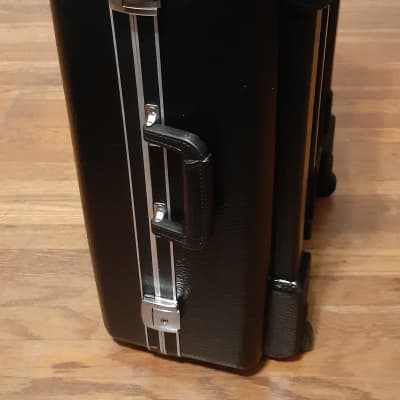Unbranded Vintage Solid Quad (4) Trumpet Case with Travel handle & wheels  1970's-1980's image 12