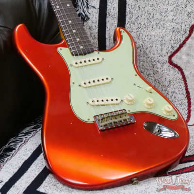 Fender Custom Shop Limited Edition 1959 59' Special Stratocaster Flame Maple Neck Journeyman Relic Super Faded Candy Apple Red image 8