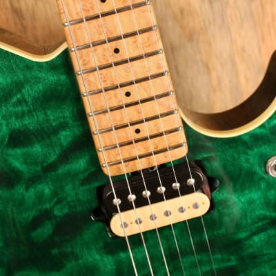 Ernie Ball Music Man EVH Van Halen Signature Green Quilted USED!! image 9