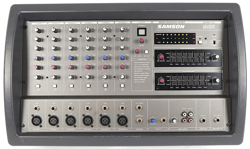 Samson XM610 600w 6-Channel Powered Mixer Head w/ DSP | Reverb