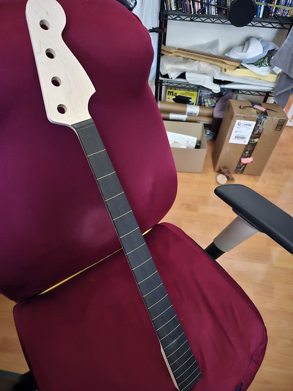 Allparts Fretless Precision Bass Neck 2022 UnFinished Reverb