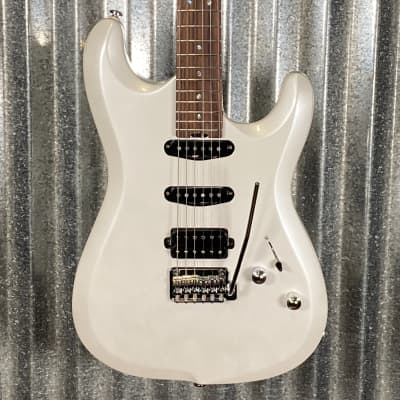 Musi Capricorn Fusion HSS Superstrat Pearl White Guitar #0188 Used for sale