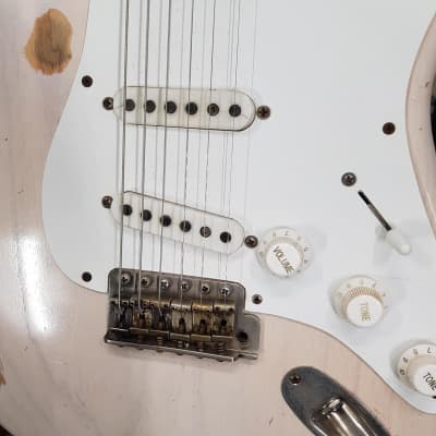 Immagine Fender   Stratocaster Assembled Vintage White Relic - 4