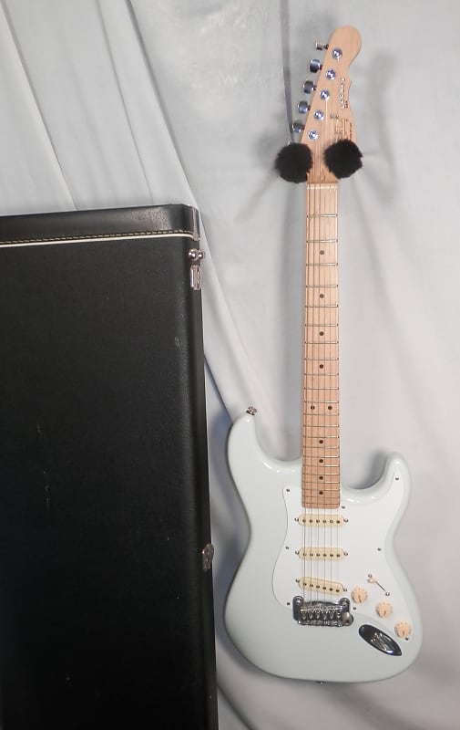 G&L USA Legacy Sonic Blue Alder Body Hard Rock Maple Neck/FB electric guitar with case used 2014 image 1