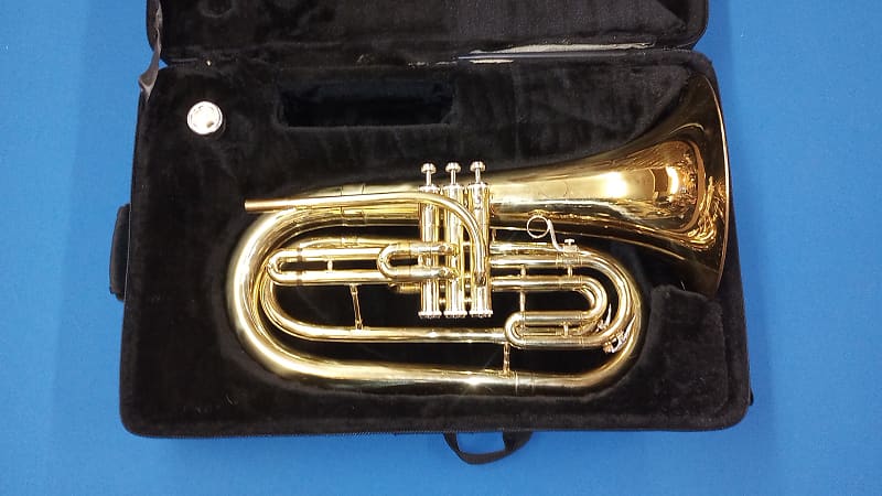 Castle Band Instruments Bb Marching Baritone Horn [CMB-LJTL-L - Brass Lacquer] image 1